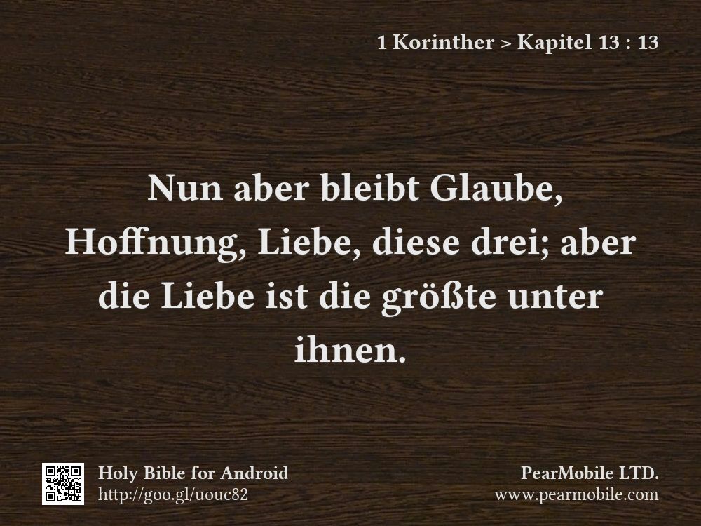 1 Korinther, Kapitel 13:13